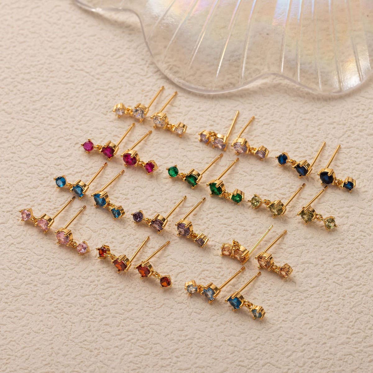 Birthstone Stud Earrings