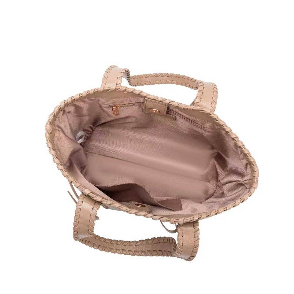 Phoebe Mocha Recycled Vegan Shoulder Bag