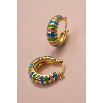 Bright Fun Hoop Earrings