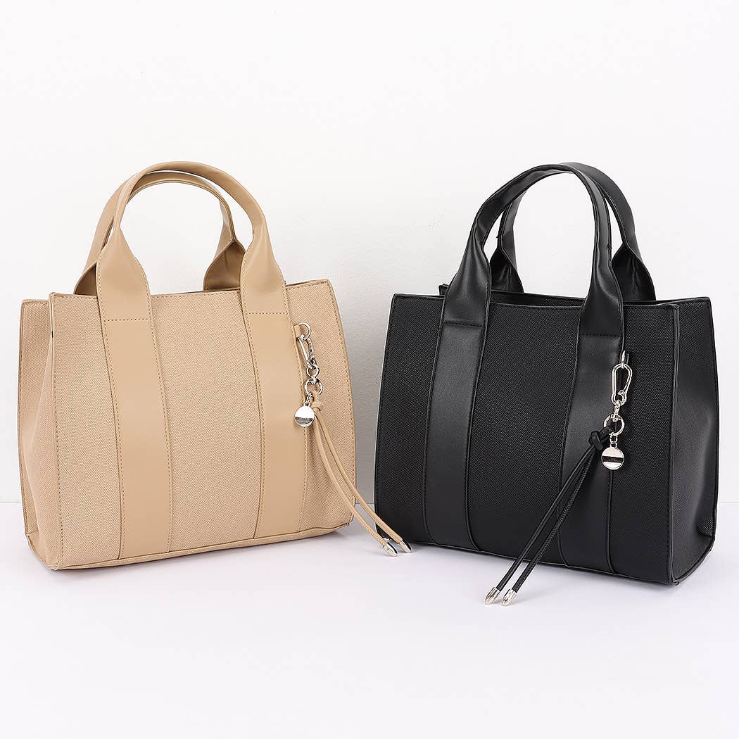 Faux Leather Tote Bag