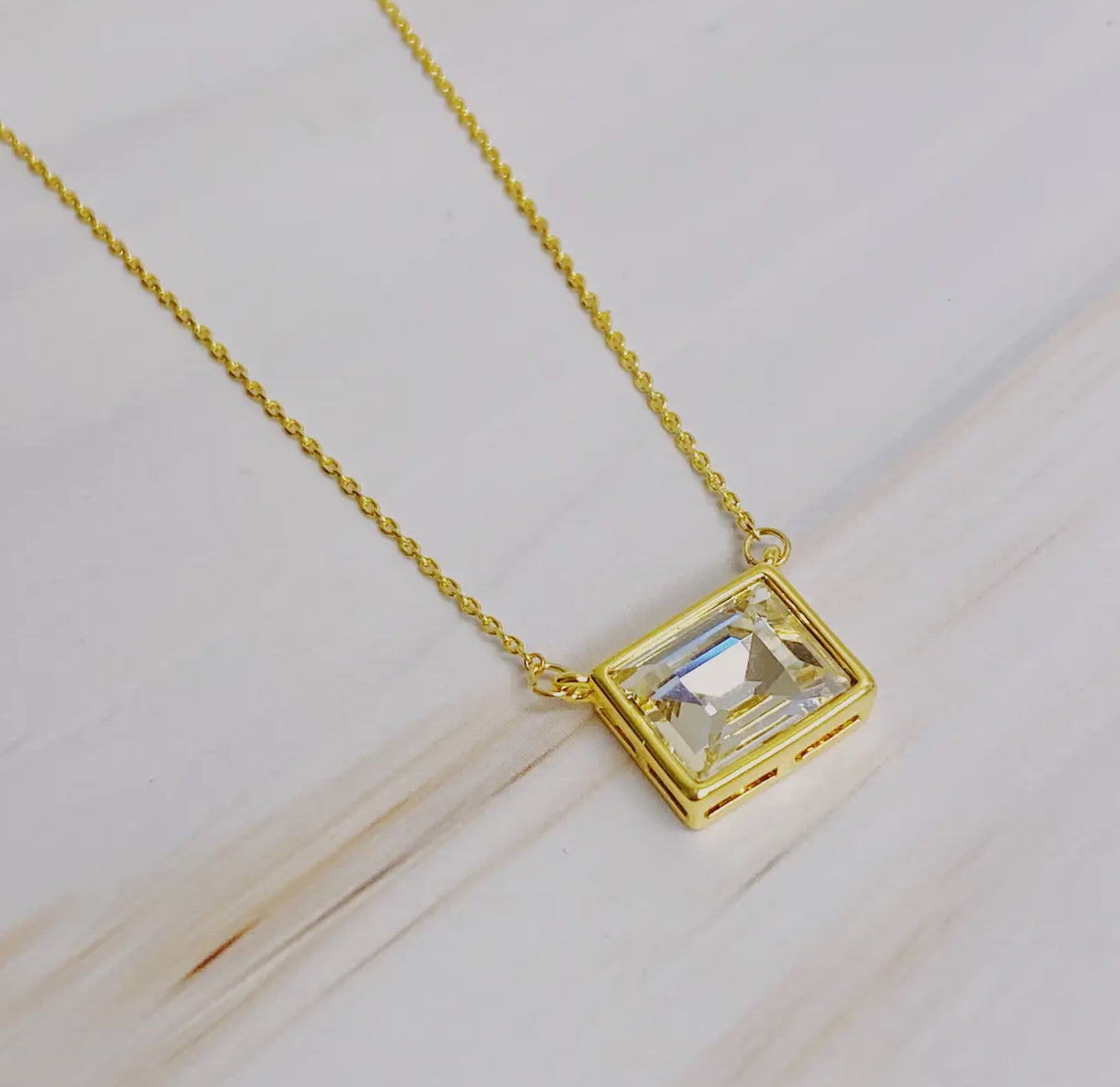 Square Pendant Necklace