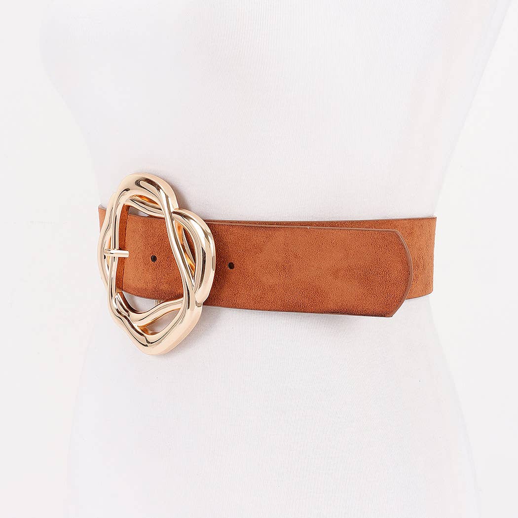 Unique Twisted Buckle Belt