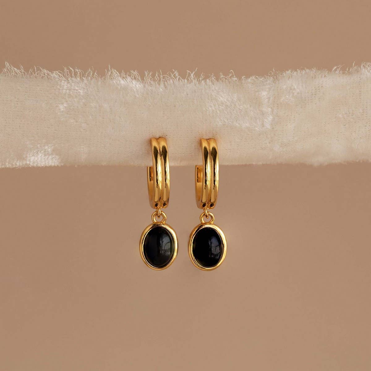 Natural Stone Stud Earrings