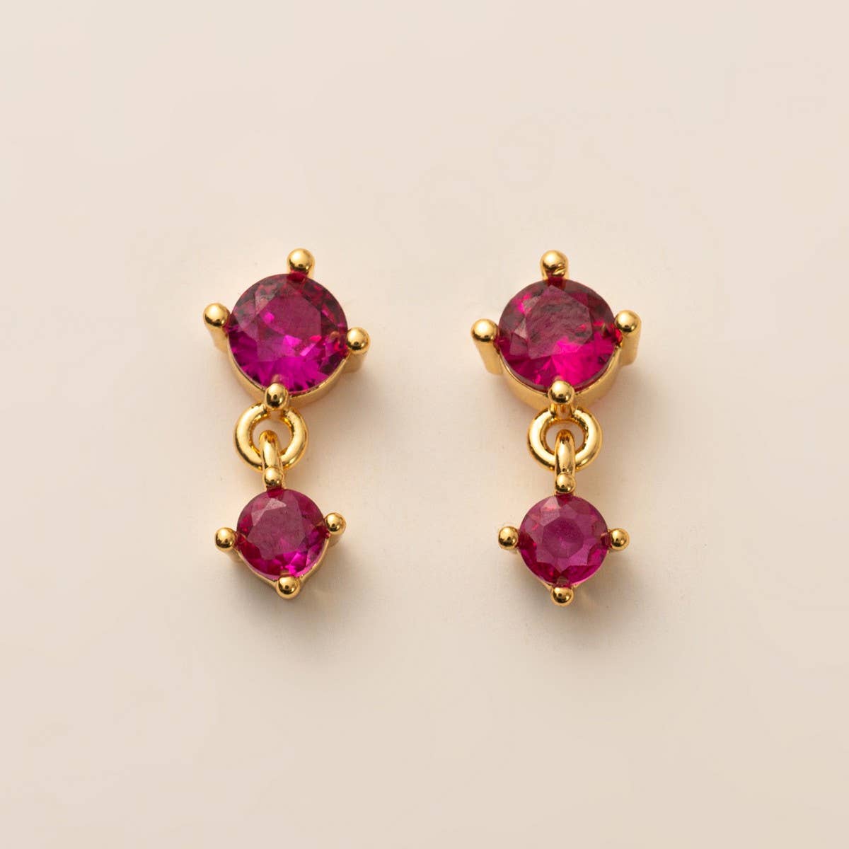 Birthstone Stud Earrings