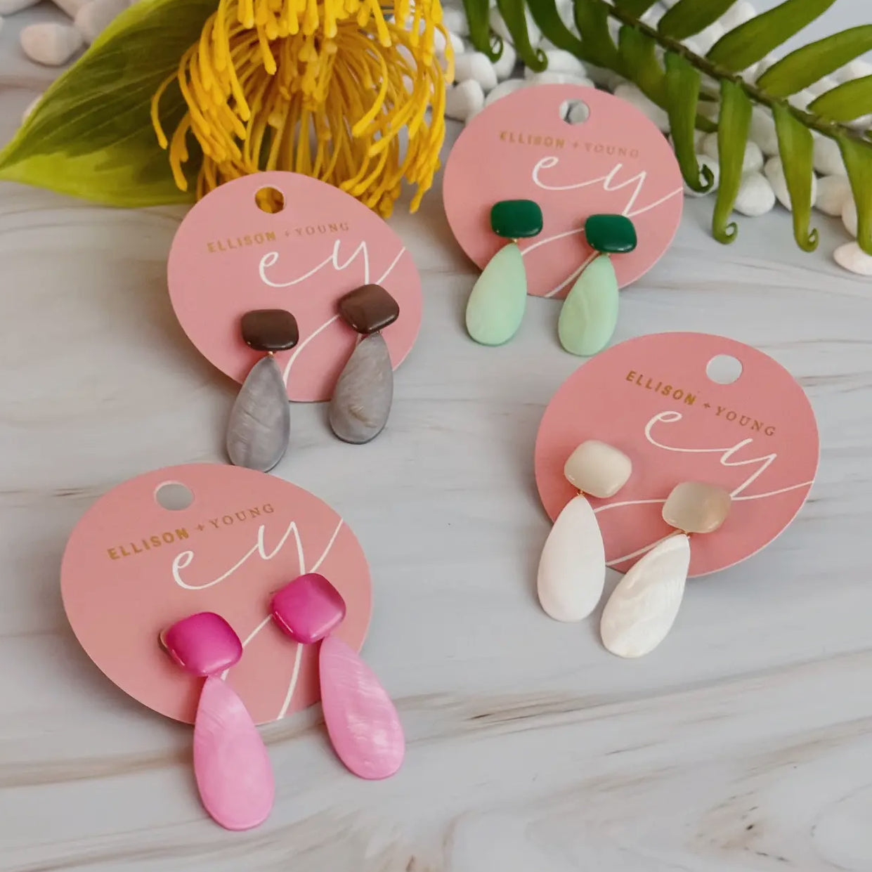 Pastel Stone Earrings