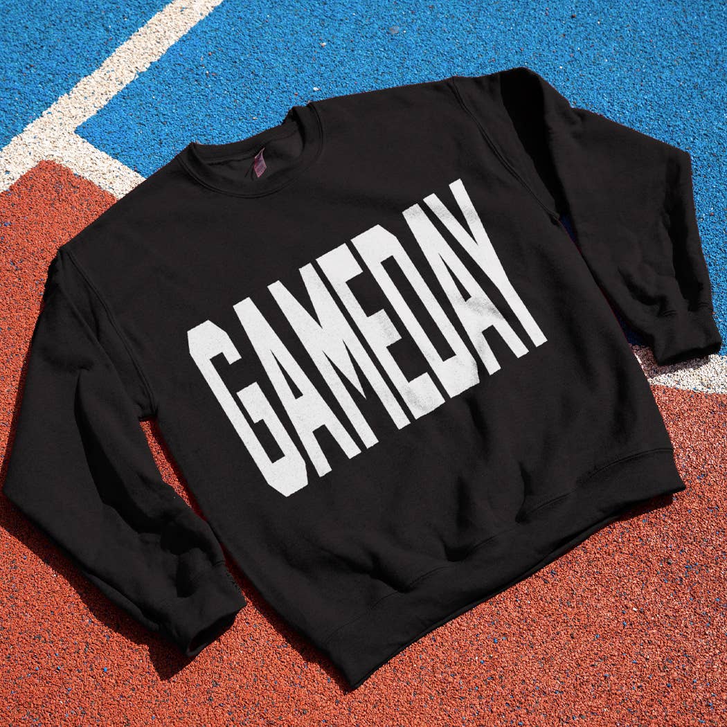 GAMEDAY Logo Print Fleece Sweatshirt