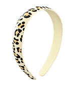 Leopard Leather Headband
