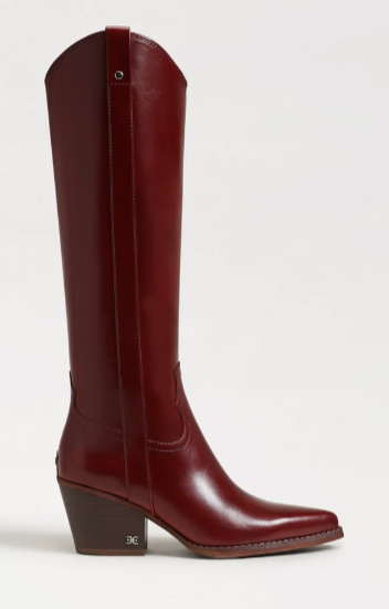 Wyatt Knee High Boot - Deep Scarlet