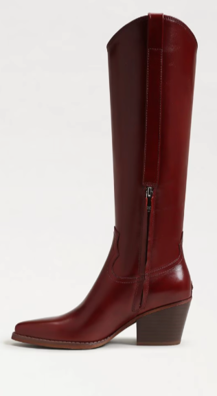 Wyatt Knee High Boot - Deep Scarlet
