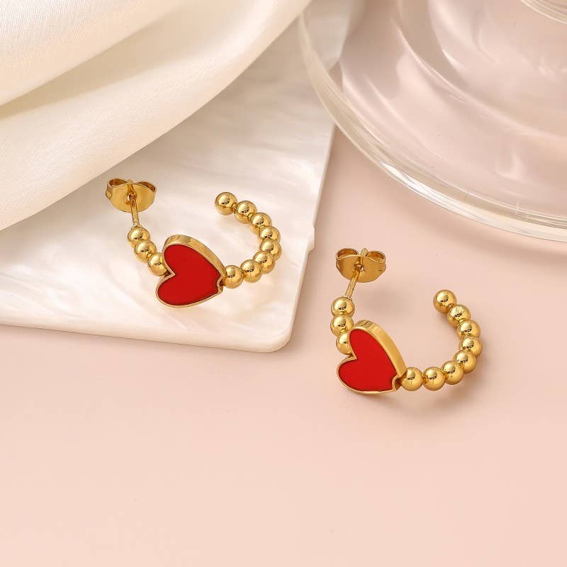 Heart earring