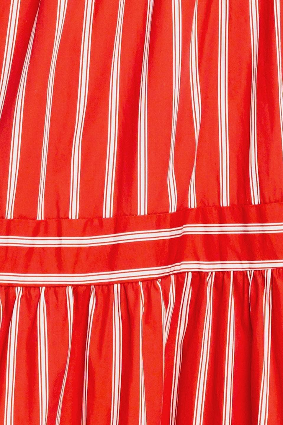 Red Striped Skirt