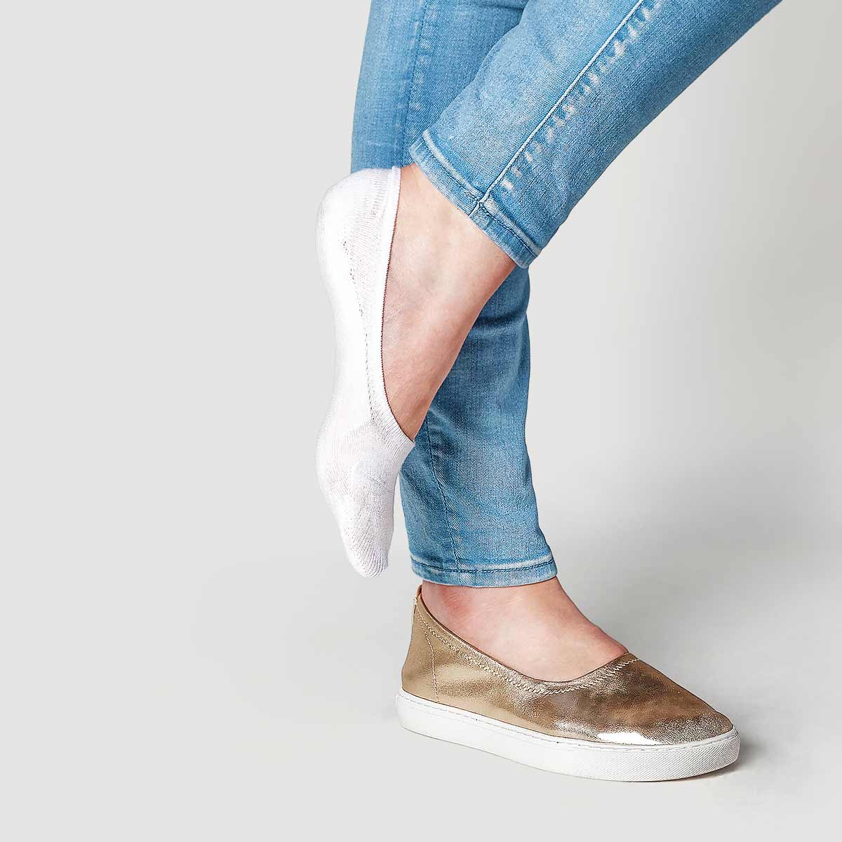 Active Low-cut No Show Socks | WHITE