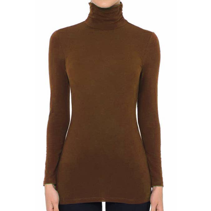 JAVA SCRUNCH MOCK NECK LONG SLEEVE TOP