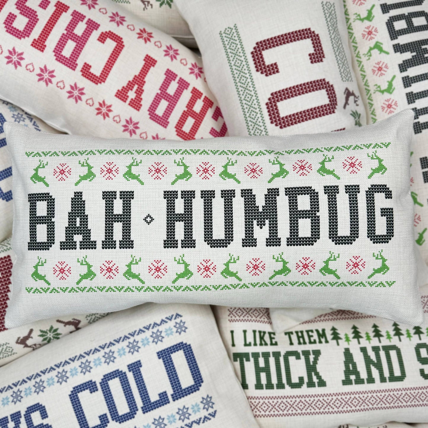 Funny Christmas Vintage Pillow *More Options