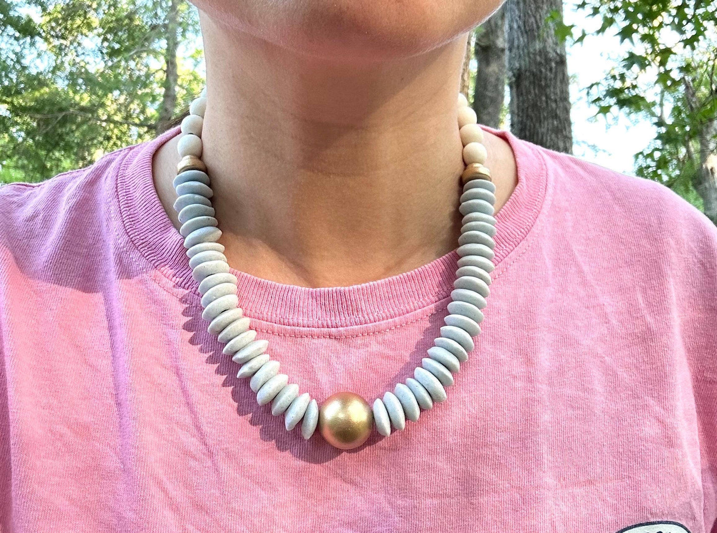 Lime green statement necklace