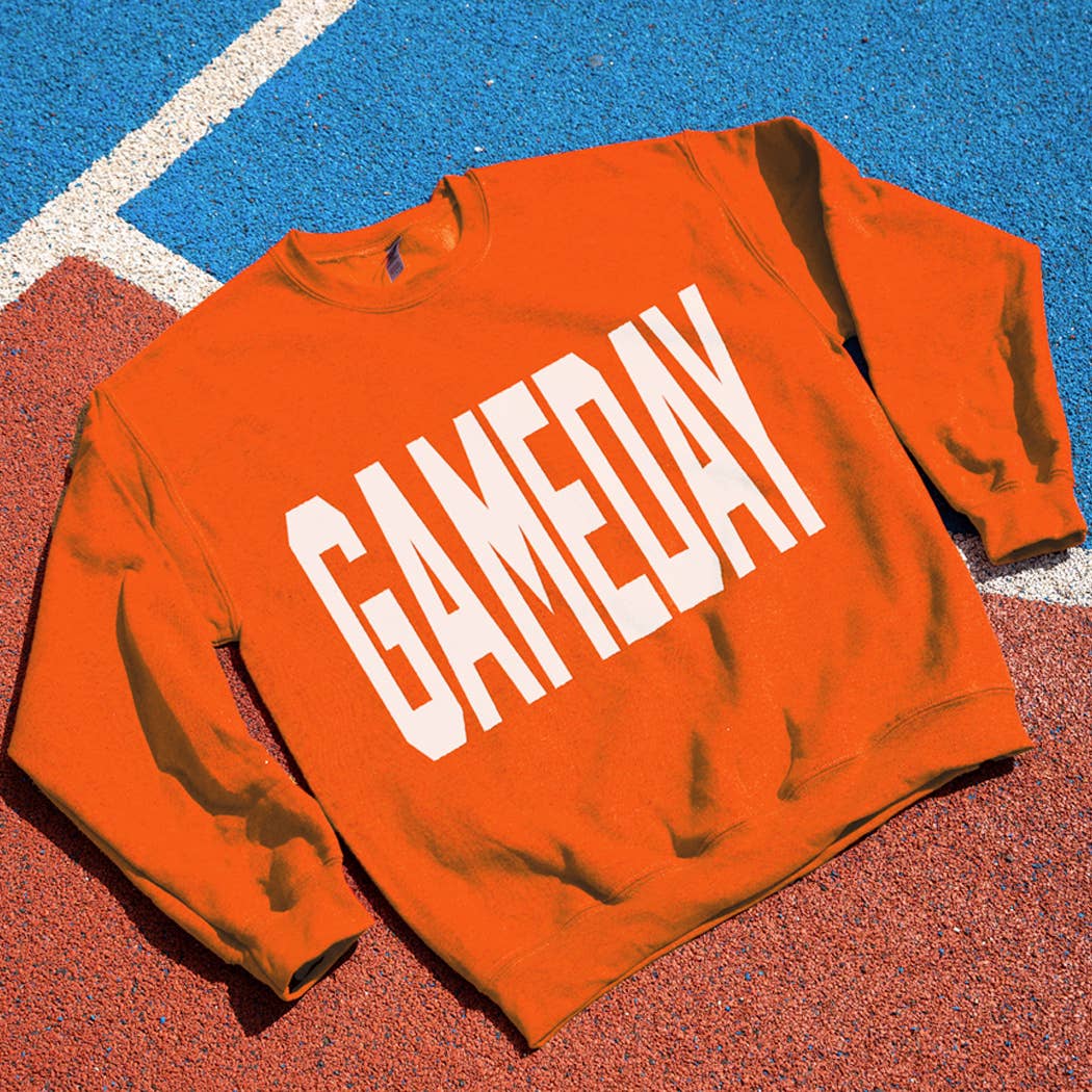 GAMEDAY Logo Print Fleece Sweatshirt