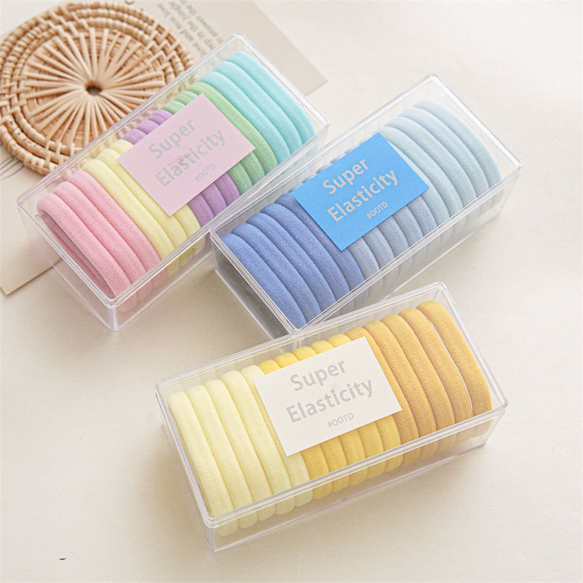 15PCS/BOX STRETCHY HAIR TIES