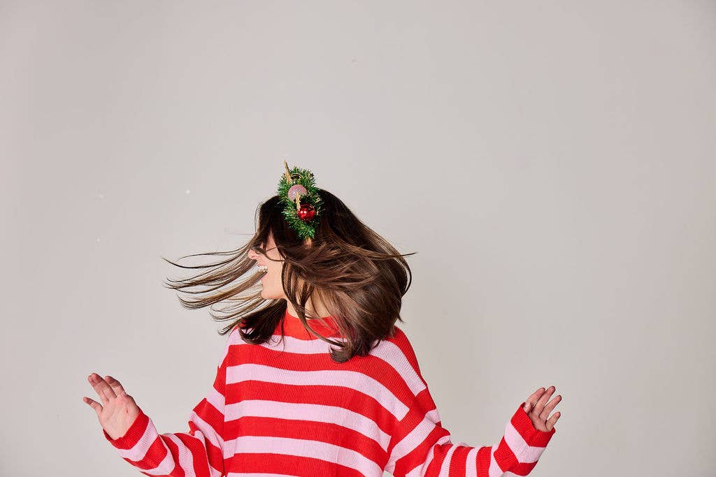 Deck the Halls Wreath Novelty Headband