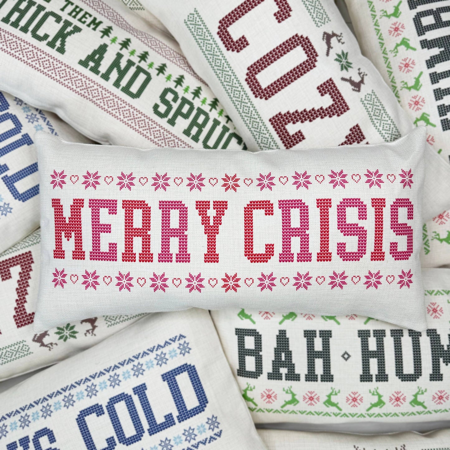 Funny Christmas Vintage Pillow *More Options