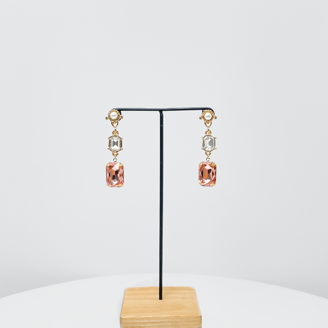 Multi Stone Drop Earrings