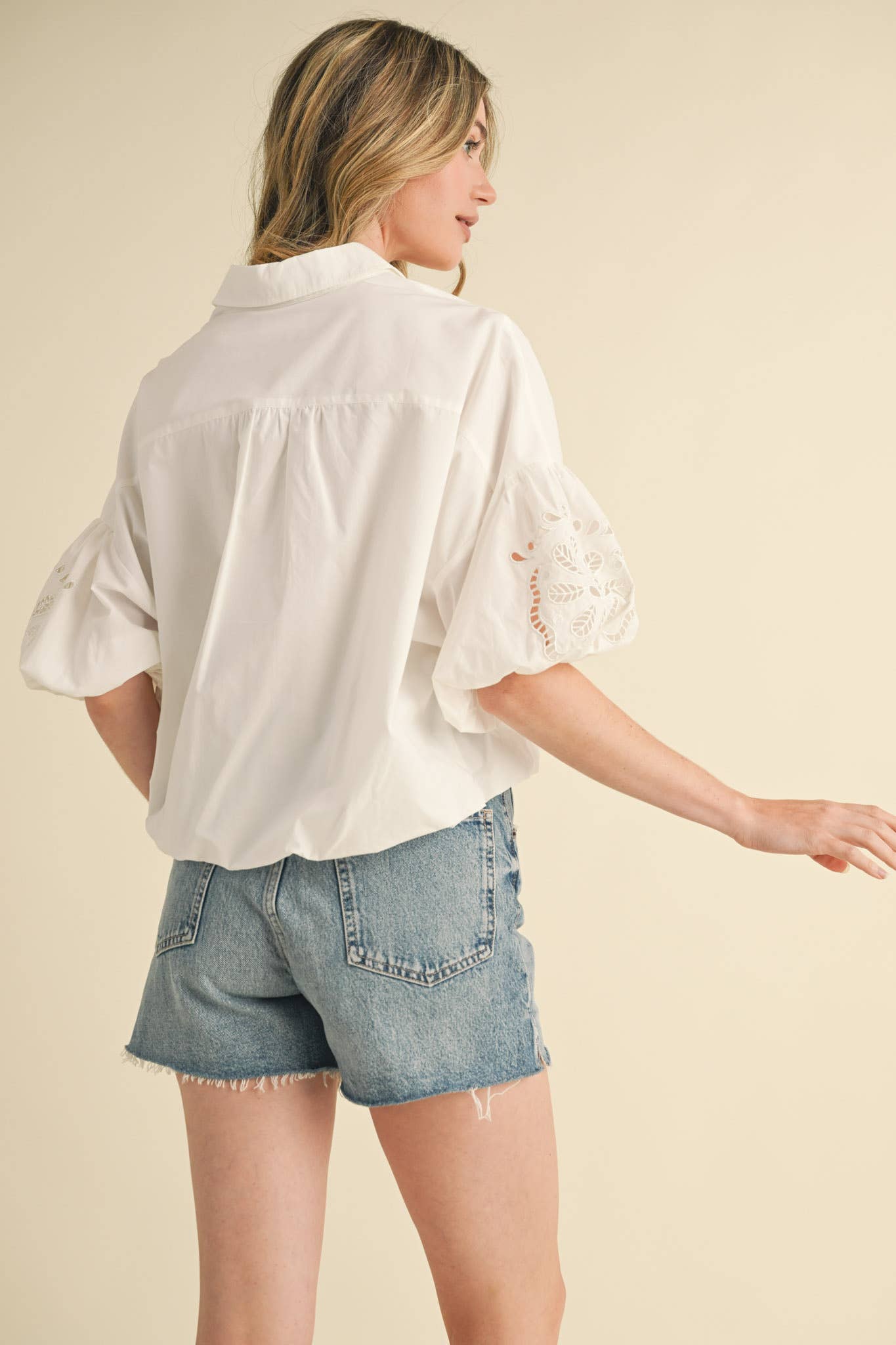 CUT OUT EMBROIDERED BUBBLE