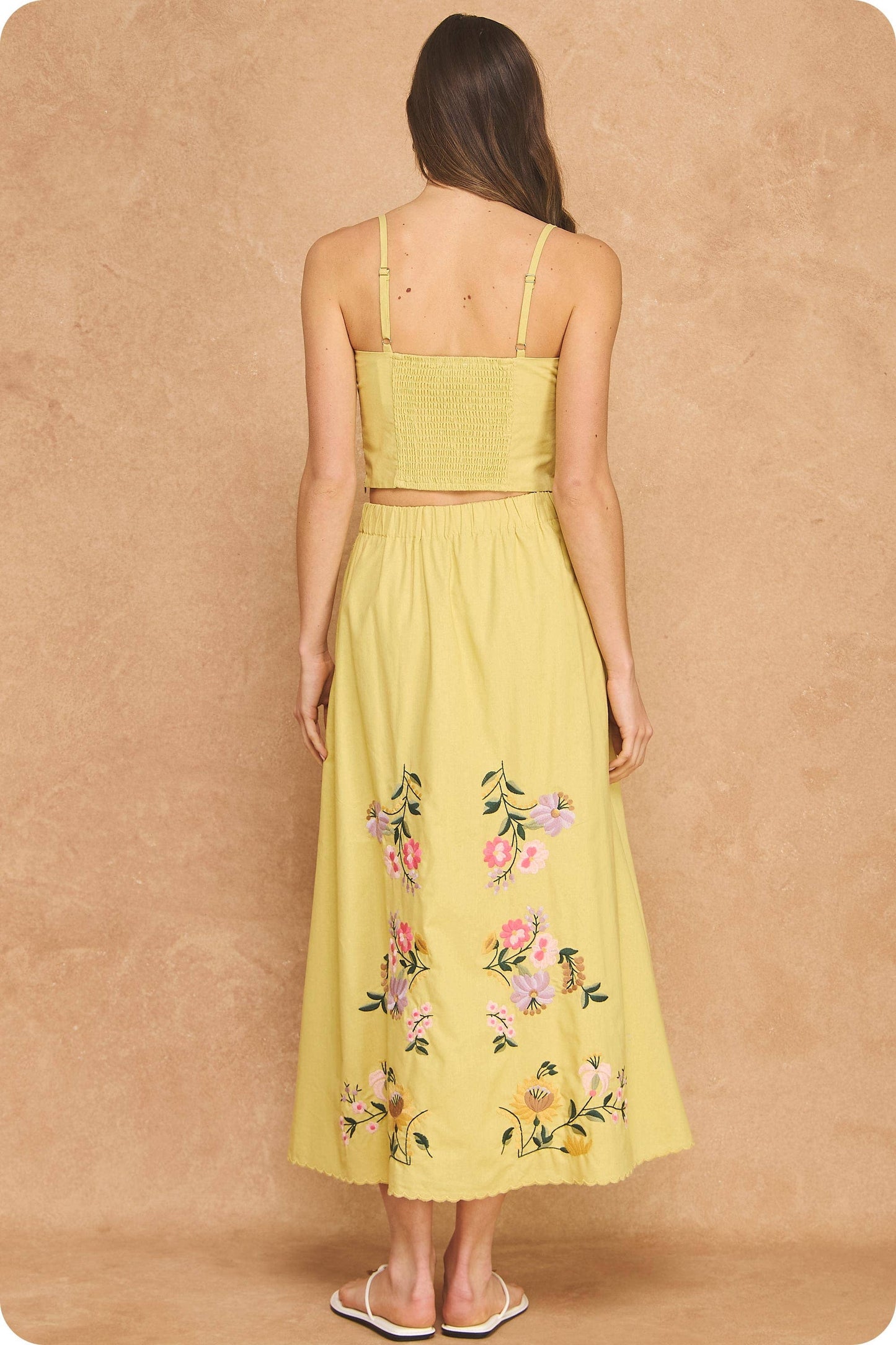 Embroidered Floral Lace Detail  Set