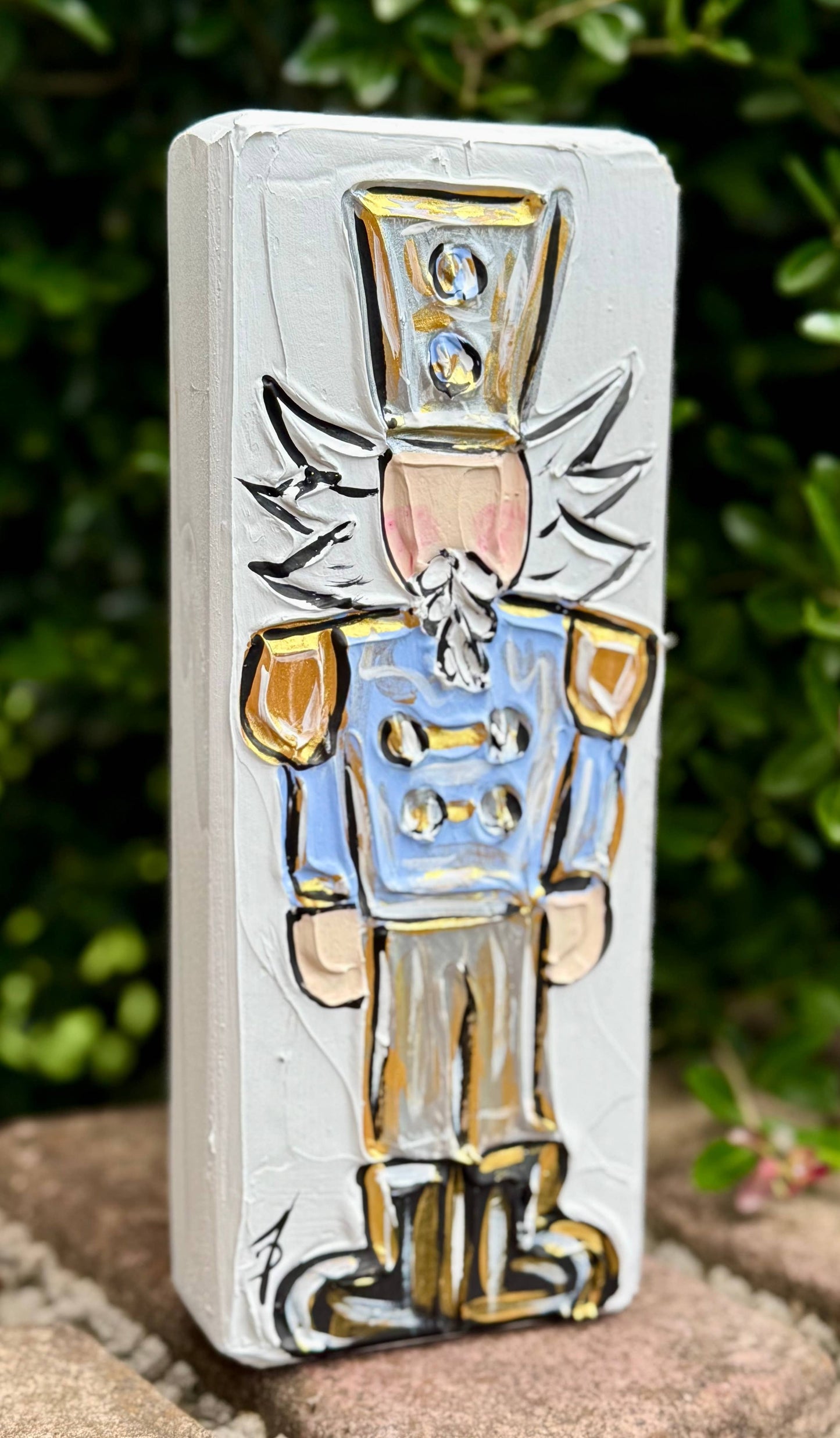 Nutcracker Textured Art Block