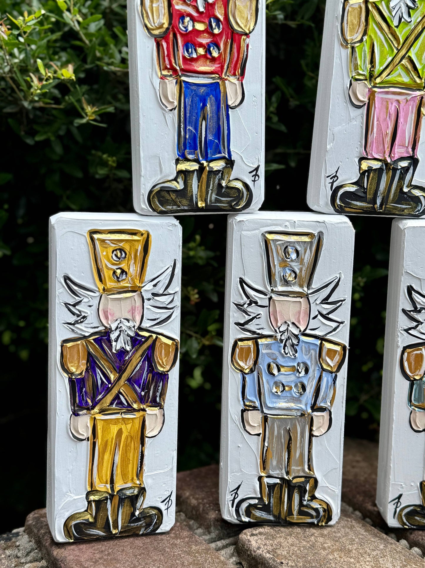 Nutcracker Textured Art Block