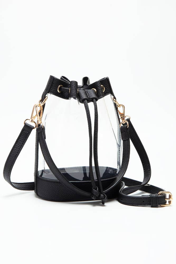 Clear Crossbody Bucket Bag