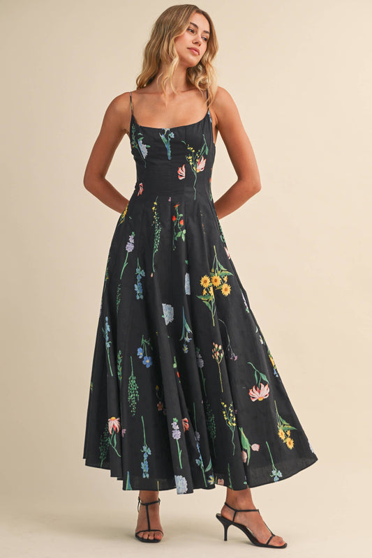 FLORAL PRINTED Maxi