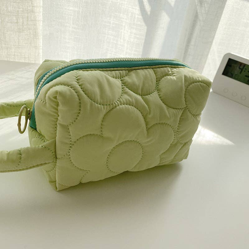 Flower Color Block Simple Make Up Bag DP25A542