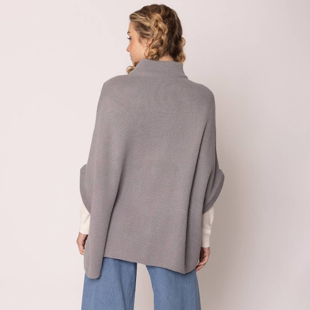 Solid Neck Button Cardigan