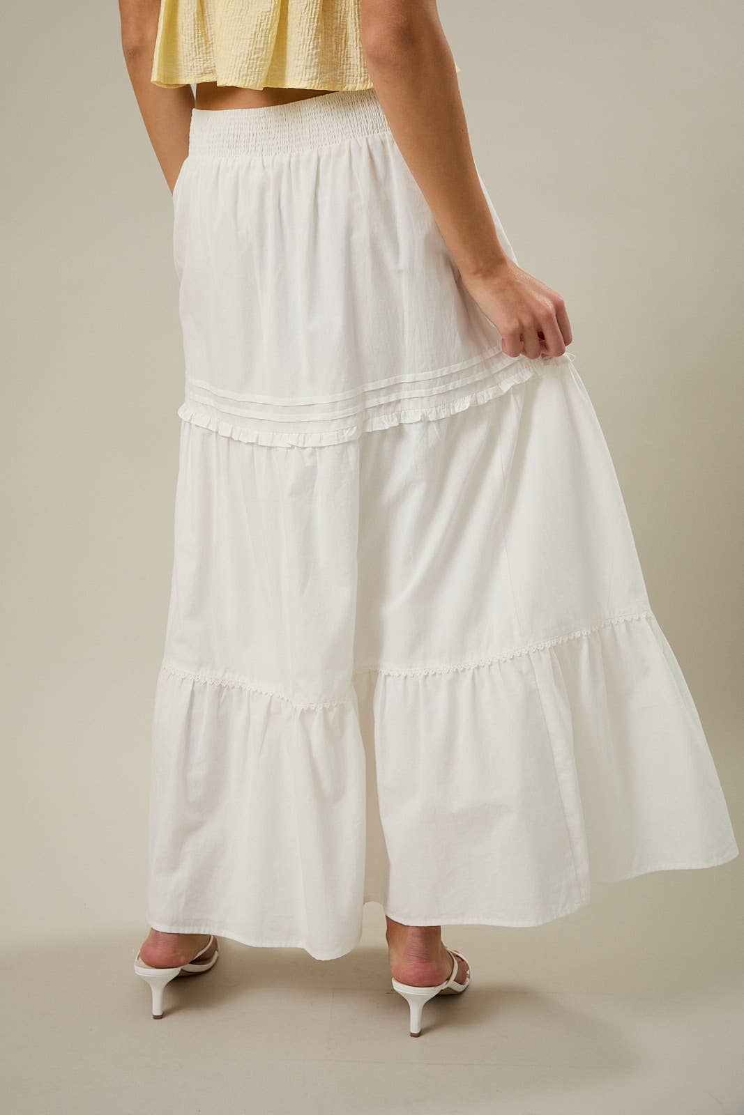 PLEATED MAXI SKIRT