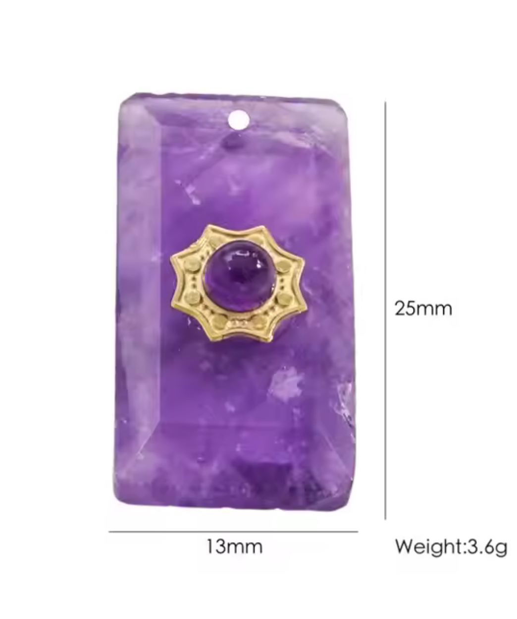 Augusta Antonia- Gemstone- Sun Pendant Necklace