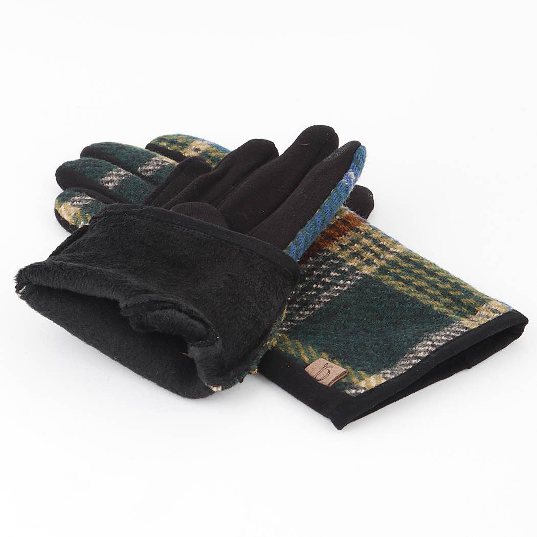 Cotton Plaid Gloves