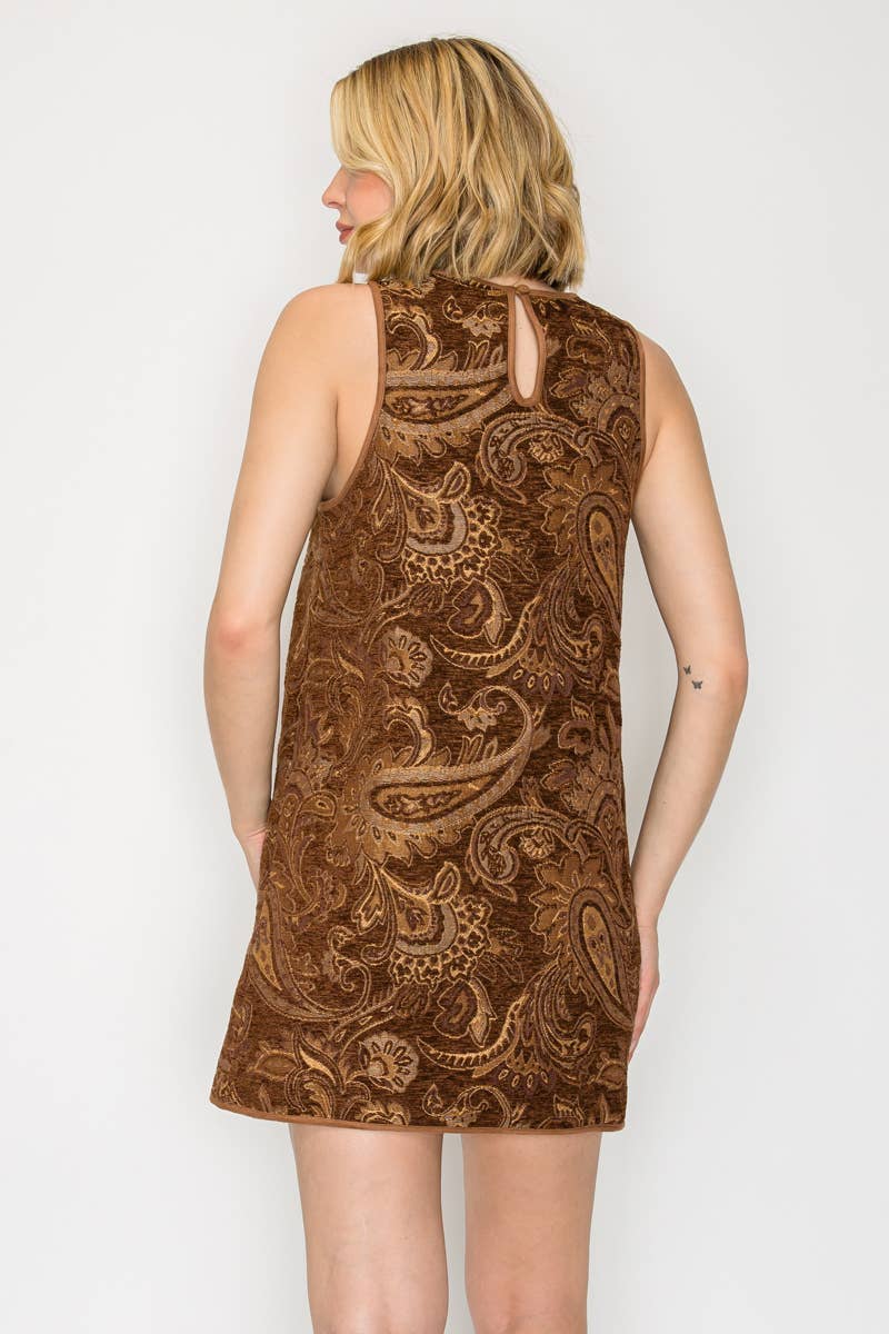 Love Story Brown Paisely Dress
