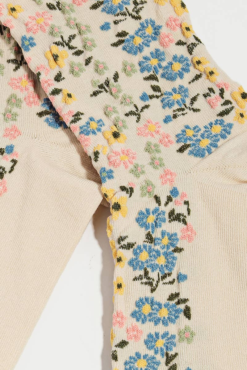 Flower Pattern Socks