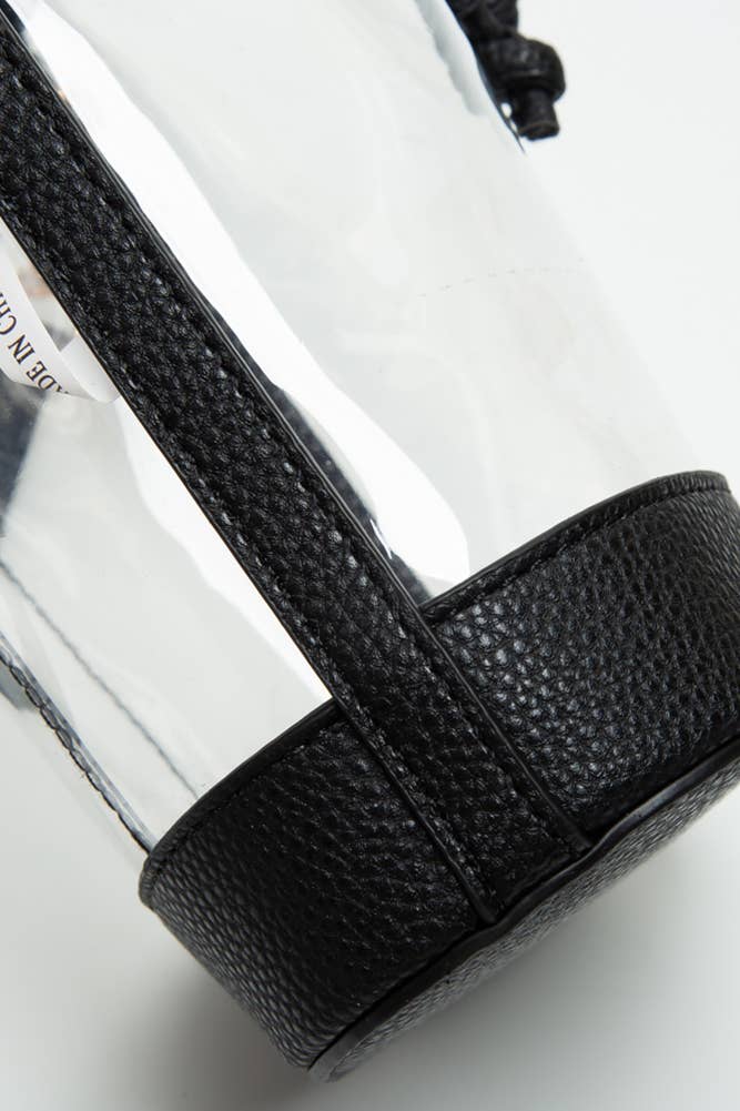 Clear Crossbody Bucket Bag
