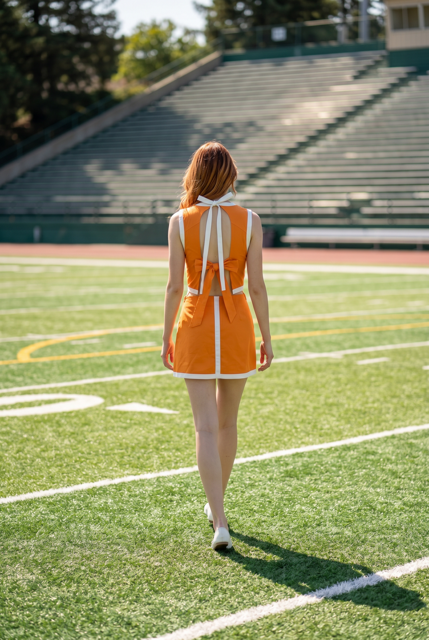 Contrast Band Detail Crop Top And Skort Set