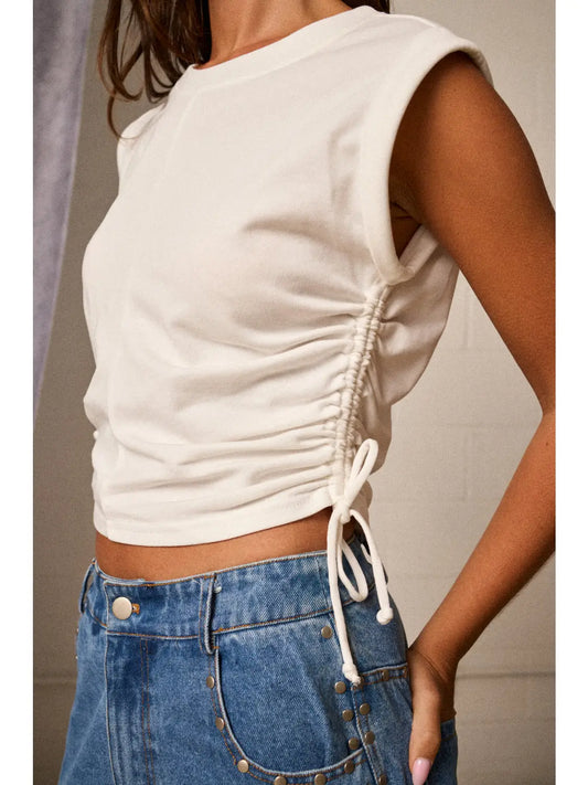 Side Tie Tank Slim Fit