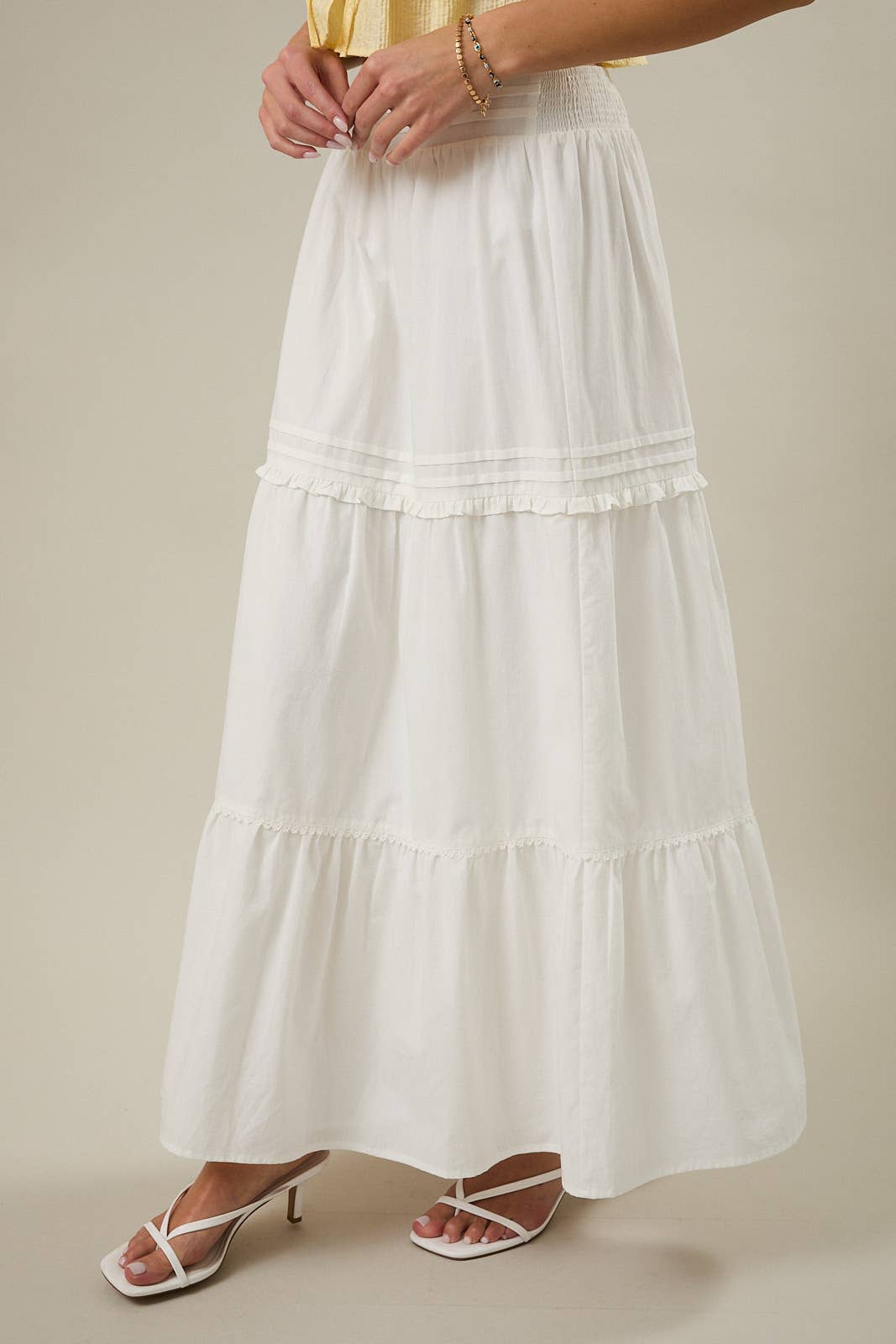 PLEATED MAXI SKIRT