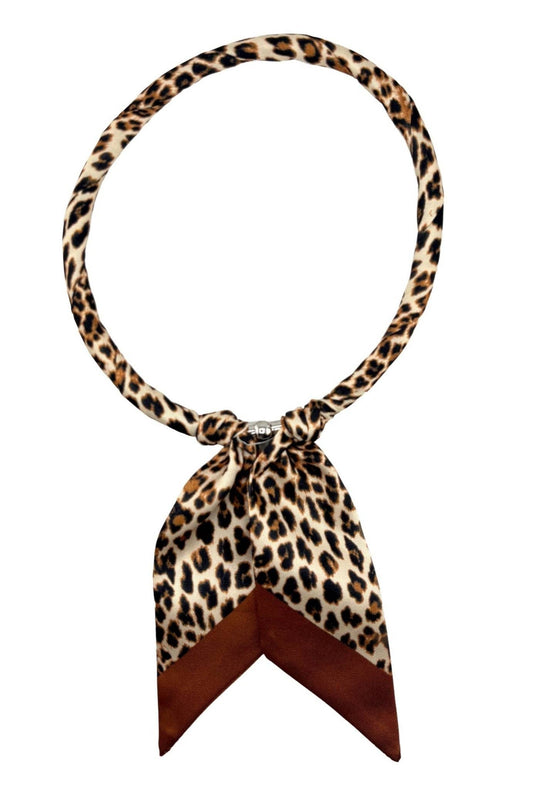 Leopard Print Scarf Necklace