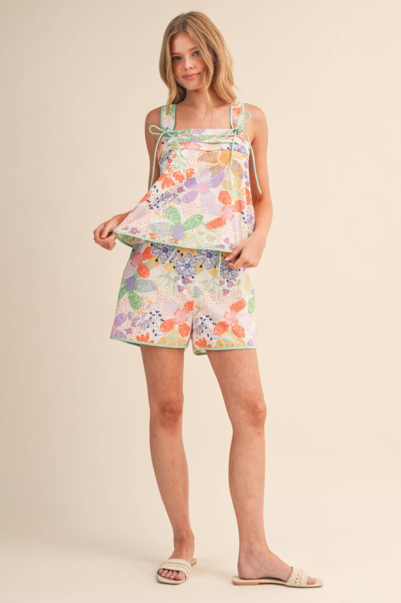 EXCLUSIVE FLORAL SHORTS SET *More Colors*
