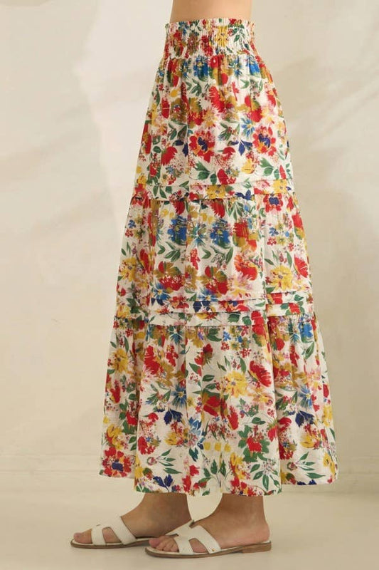 Primary Colored Tiered Maxi