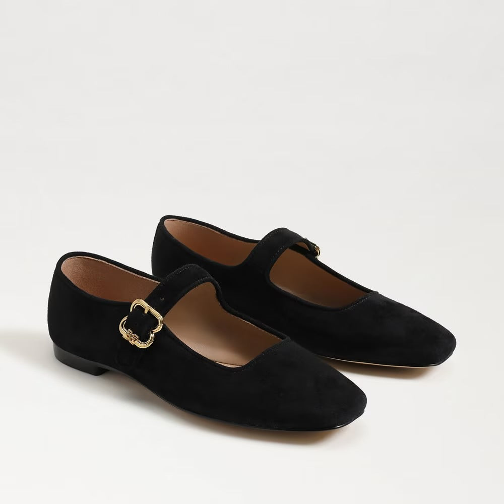 Michaela Black Suede Mary Jane