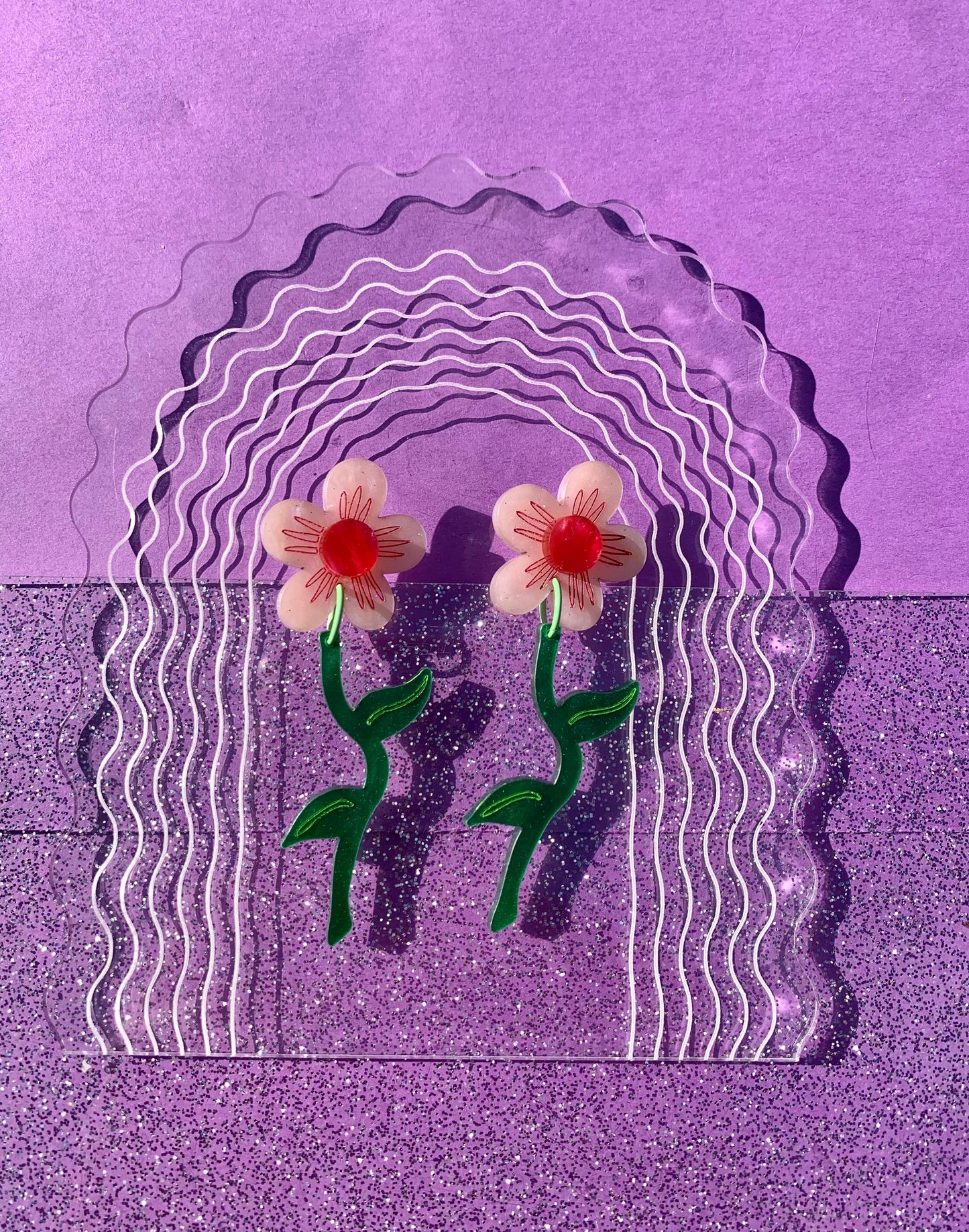Wavy Daisy Earrings