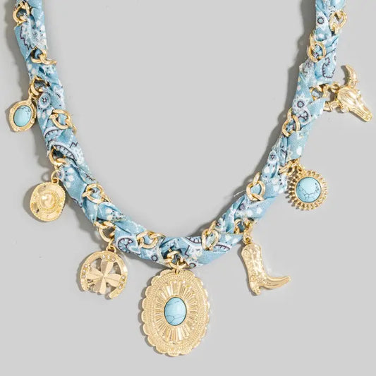 Bandana charm Necklace