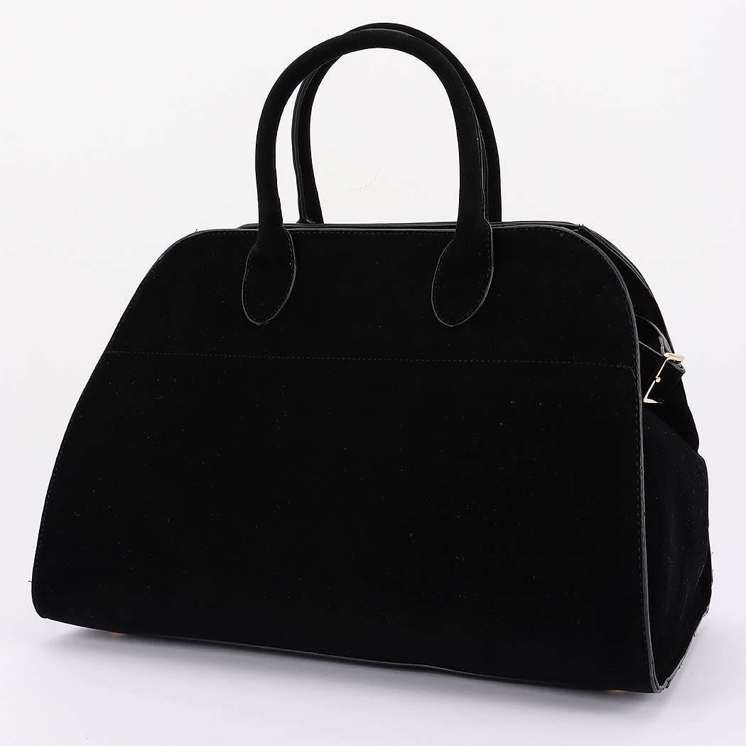 Faux Suede Tote Bag