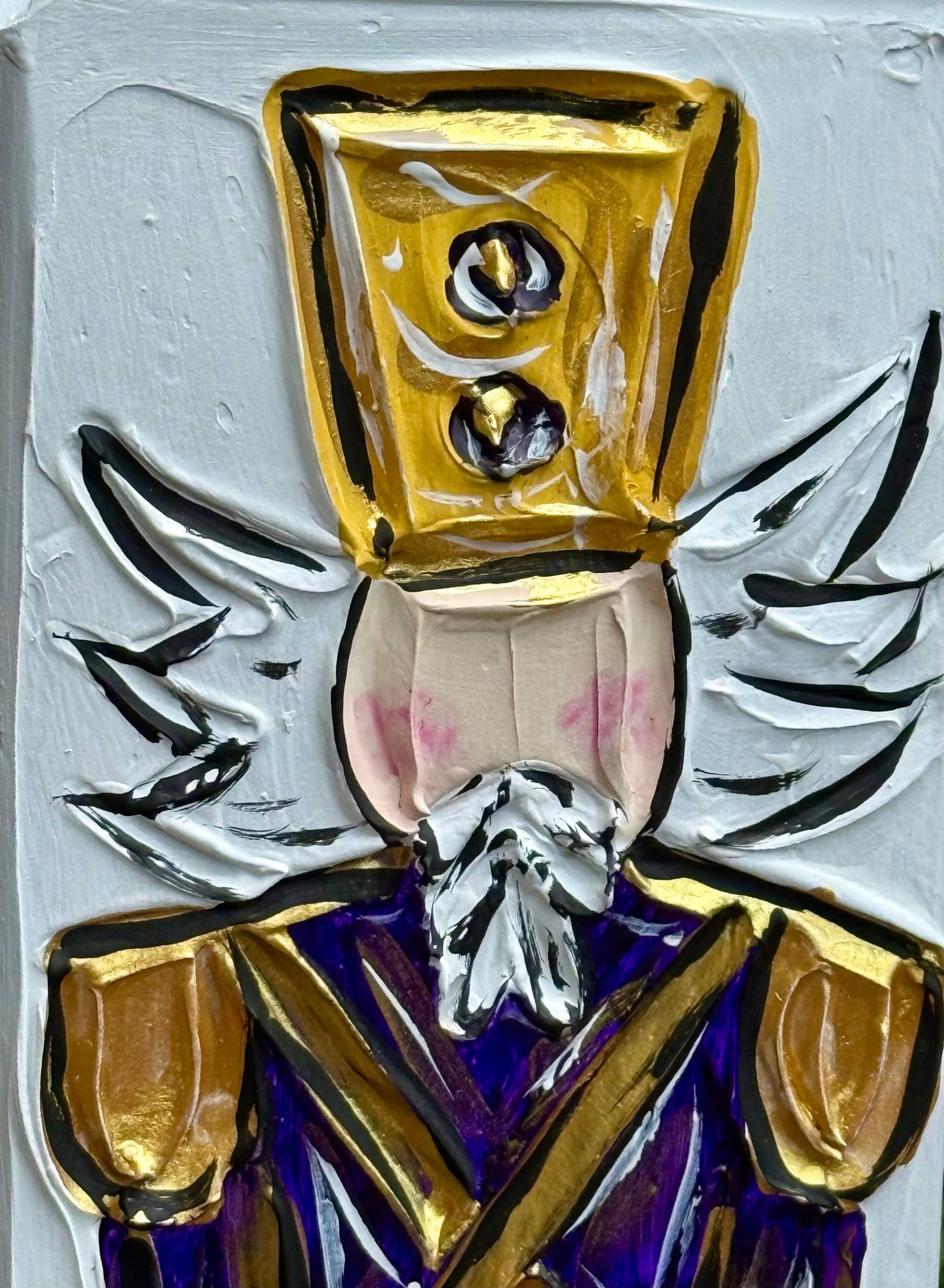 Nutcracker Textured Art Block