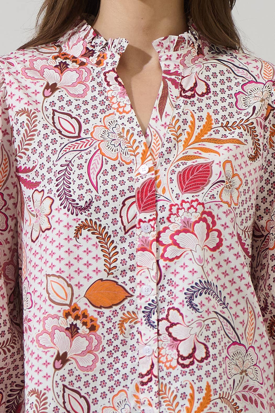 Hendry Floral Ima Button Up Top